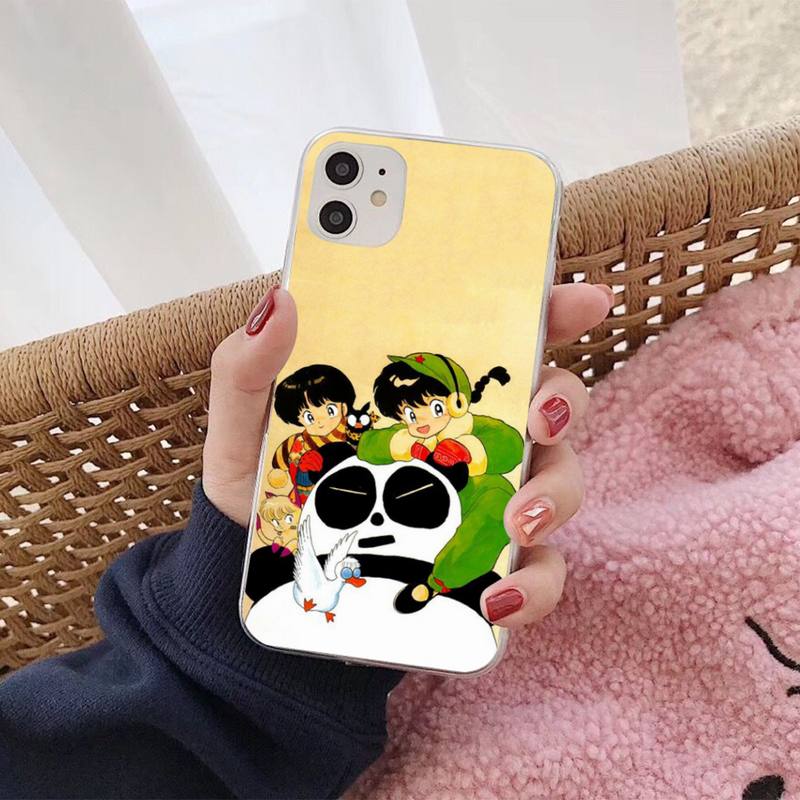 Мультяшный чехол Ranma для iPhone 11 12 13 mini pro XS MAX 8 7 6 6S Plus X 5S SE 2020 XR
