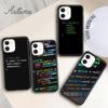 Function Computer Program Phone Case for iPhone 11 12 13 14 Pro Max Mini XR XS SE 2020 6S 7 8 Plus Samsung Galaxy S21 S22 Cover