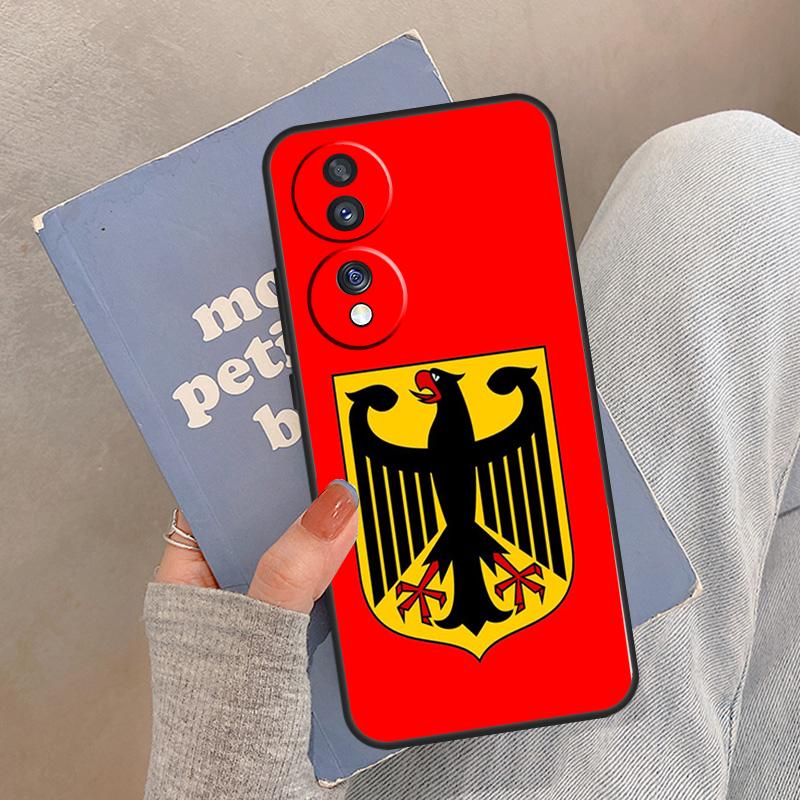 Чехол-эмблема с флагом Германии для Honor Magic 8 Pro 5 6 7 Lite Чехол для Honor 400 200 90 70 50 X8a X8b X9a X9b X9c