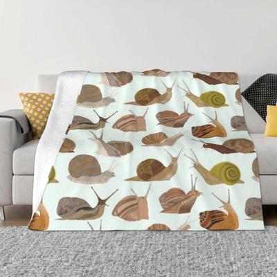 Snails Custom Travel An Ultra-Soft Micro Fleece Blanket