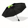 1pc Cartoon Star Cat Automatic Open/CloseUmbrella-CuteUmbrella with Cute Design, Portable 3-Fold Compact Umbrella for Men & Women, Valentine