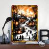Vintage Winter Glow Printed Poster Customized Wall Art Retro Vintage Metal Tin Signs for Wand Deko Gaming Room Decoration Cozy
