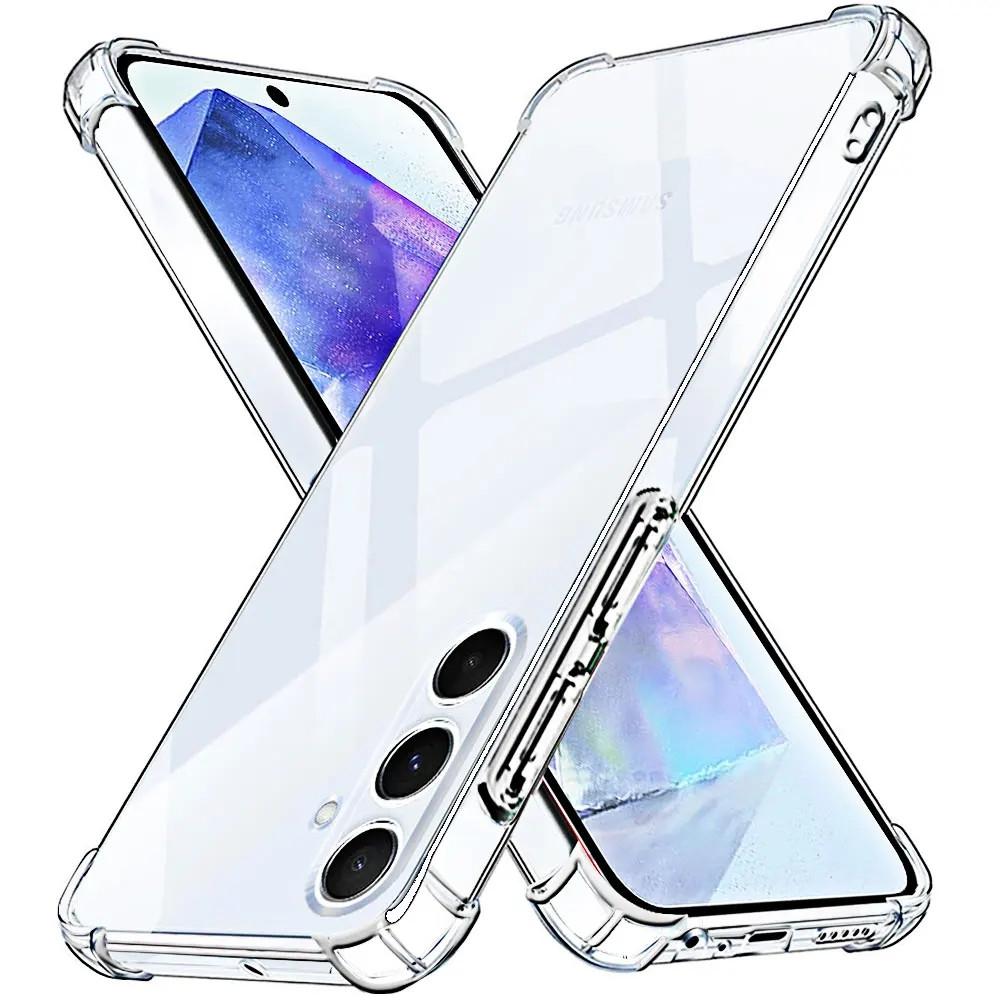 Four-Corners Shockproof TPU Case For Samsung Galaxy A7 A37 A17 A6 A36 A26 A16 G A1 A2 A3 A Cover Clear Fundas Coque