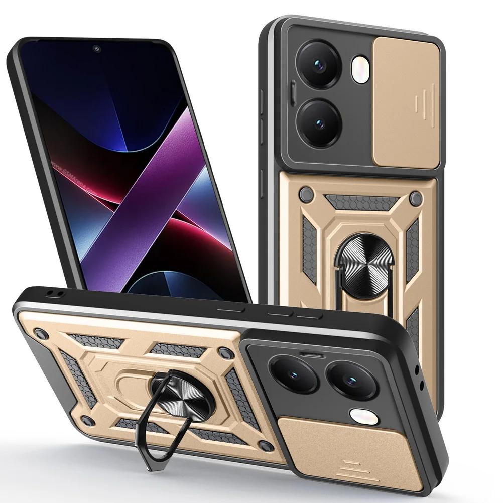 Прочный защитный чехол для объектива камеры XiaoMi POCO X7 Pro X7 F6 M6 X6 Pro Neo F5 Pro X5 F4 GT X4 F3 гибридный металлический держатель кольца