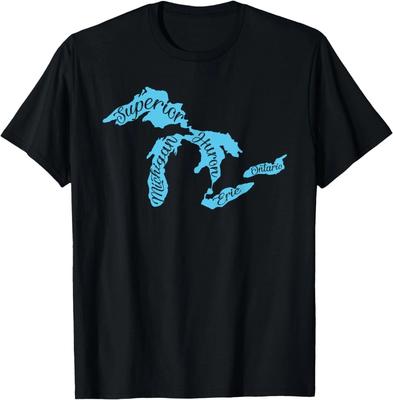 Great Lakes Michigan Detroit Michigan Great Lakes T-Shirt