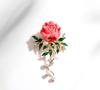 Брошь в виде цветка пресной воды в китайском стиле, легкая, роскошная, расписанная вручную, брошь для пальто и кардигана PD1909