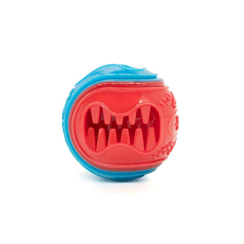 For Hot Pet Toy Dog Teething Bite-Resistant Glow-in-the-Dark Food-Leaking Training Ball TPR