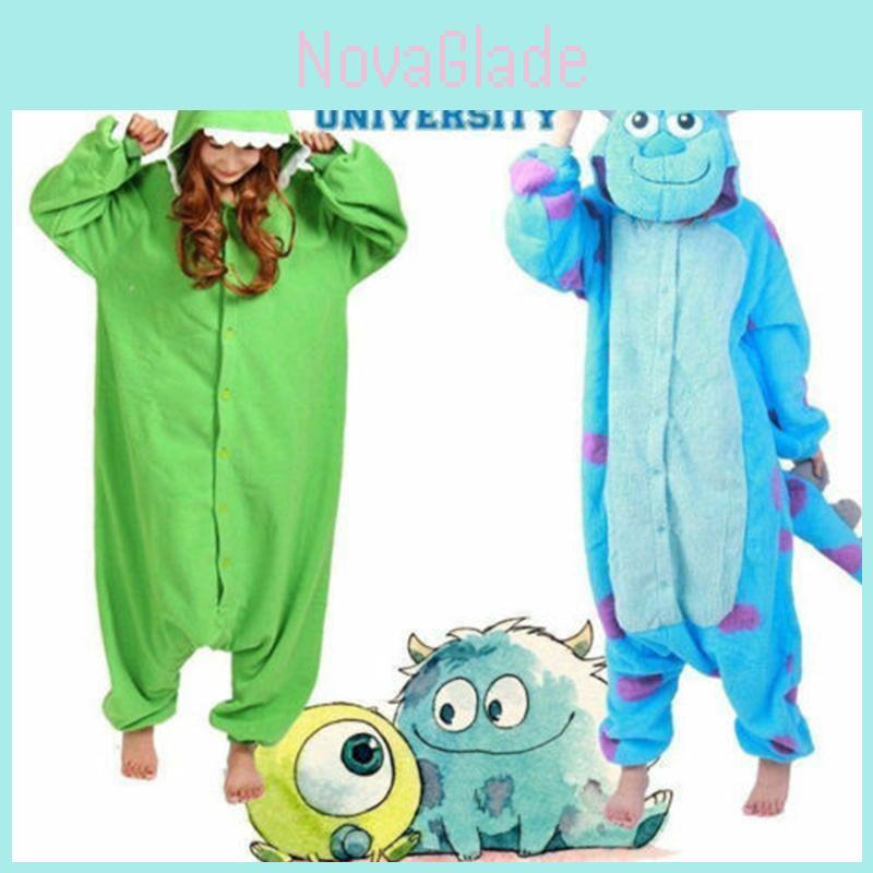 Comfortable And Cute Monsters University Mike Wazowski And Sully Pajamas For Parties And Home