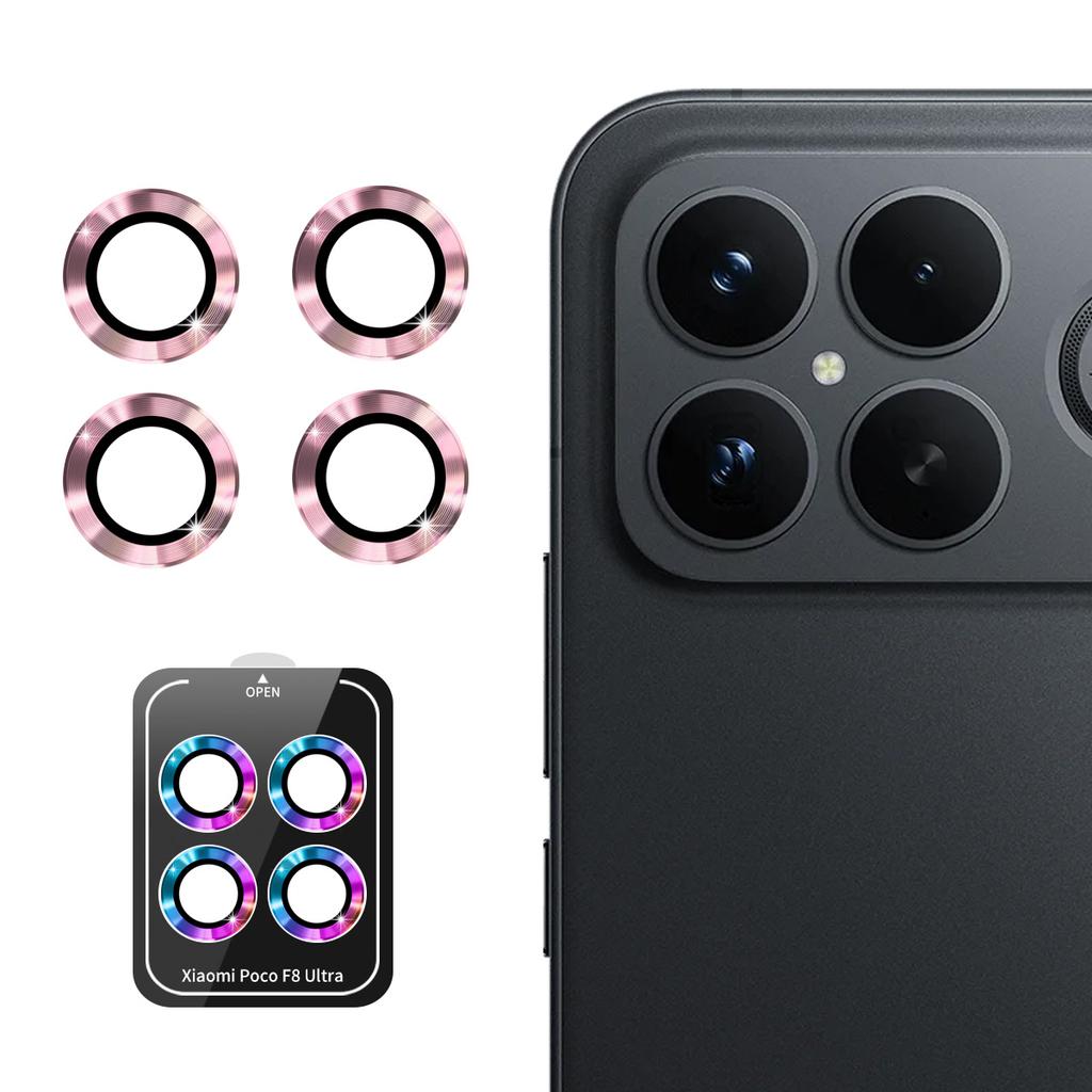 Для Xiaomi Poco F8 Ultra Защитная пленка на объектив камеры ENKAY Hat-Prince Металлическое кольцо Пленка на объектив