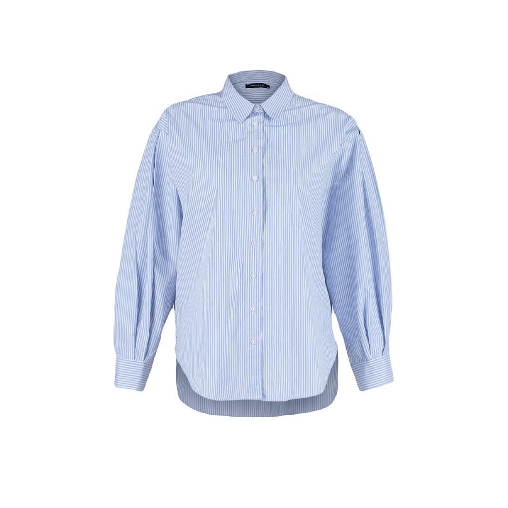 Рубашка оверсайз/широкого кроя в синюю полоску Twoss23go00144