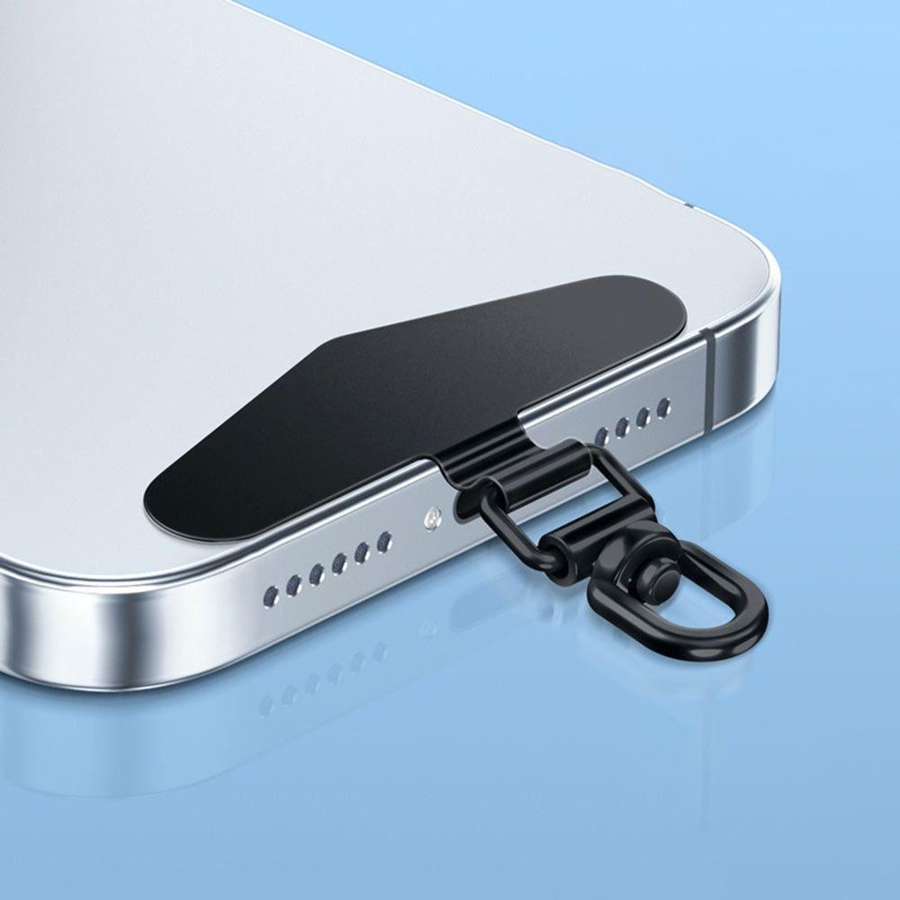 Ultra-thin Phone Lanyard Clip  Patch Stainless Steel Case Clip Strap Fixed Gasket  for Mobile Phone