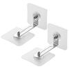 2Pcs Furniture Anti-falling Device No Drilling Required L Bracket Transparent Seamless Adhesive Wall Anti Tip