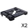 2x5.25 Optical Drive Position 2.5" 3.5" SSD HDD Hard Holder Bay