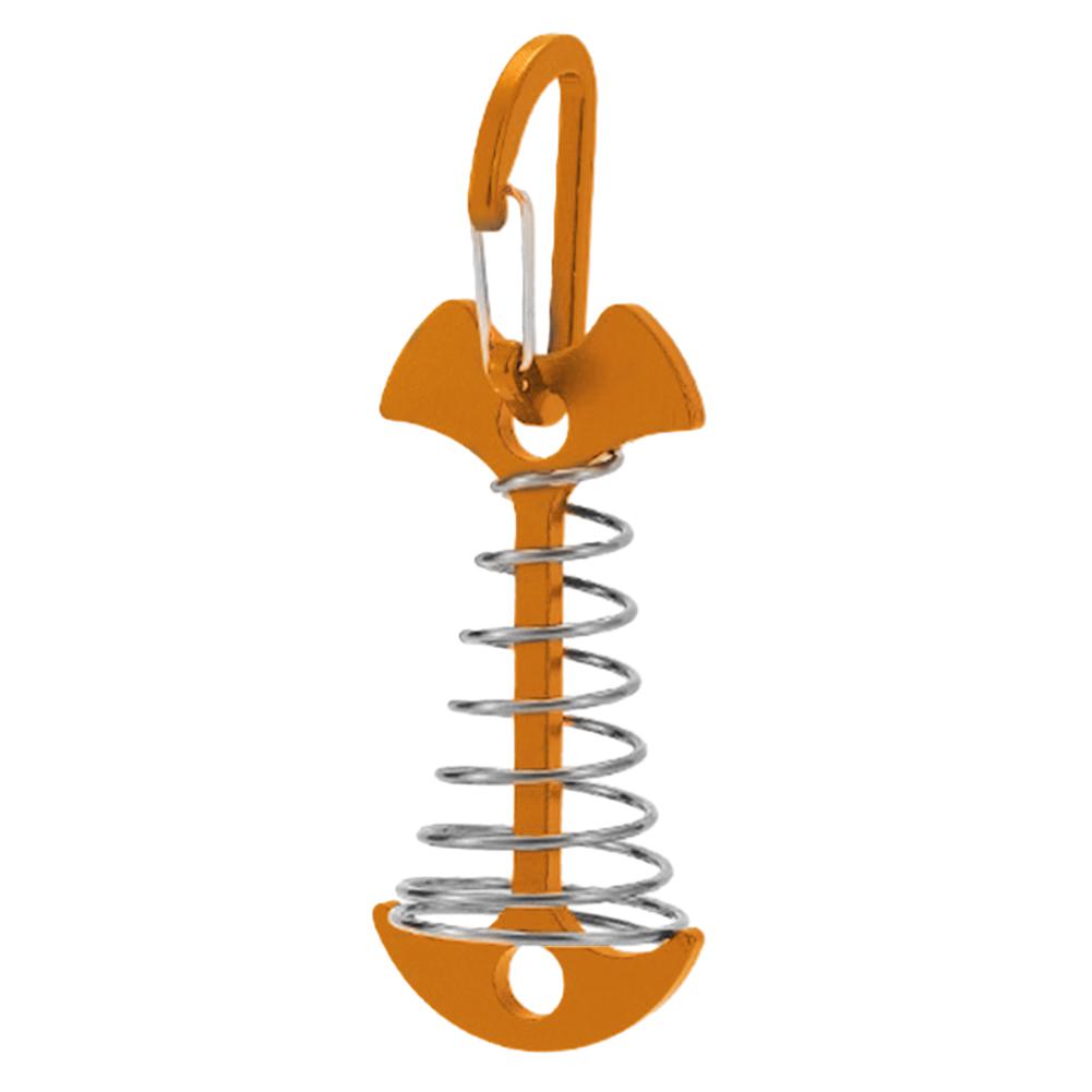 Wind Rope Buckle Portable Camping Deck Peg Tent Rope Buckle with Carabiner Camping Awning Tent Hooks Fixed Nail Outdoor Tools
