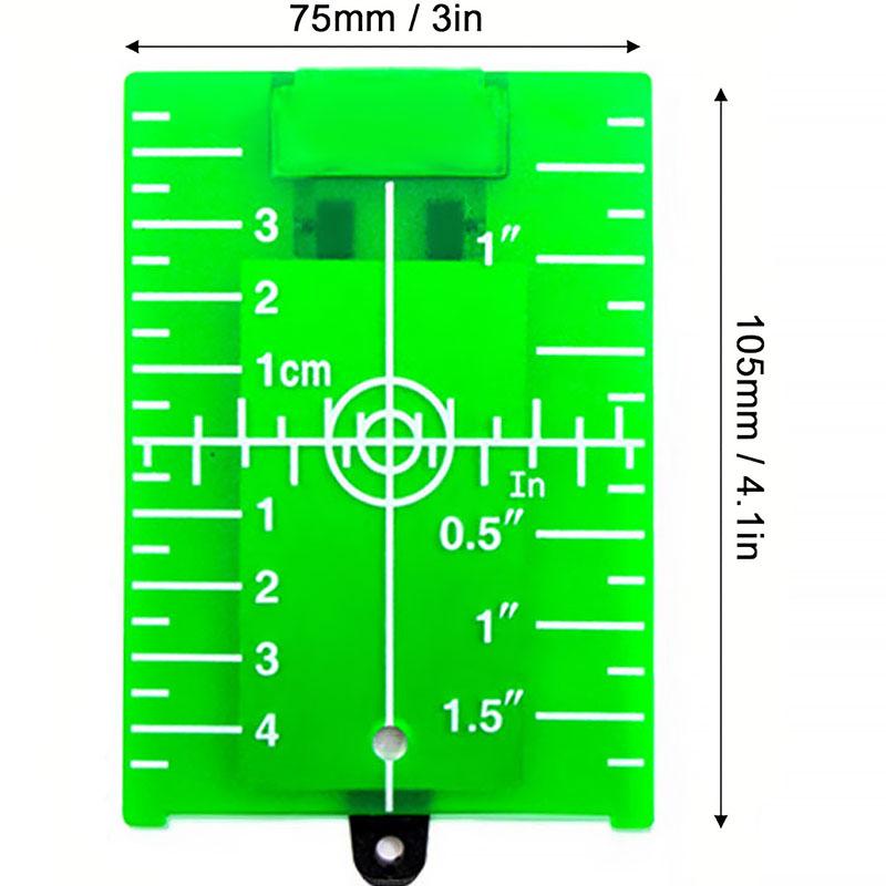Laser Target Magnetic Floor Target Plate with Bracket, Standard Accessory Suitable for Beam Laser Level, Enhanced Laser Line