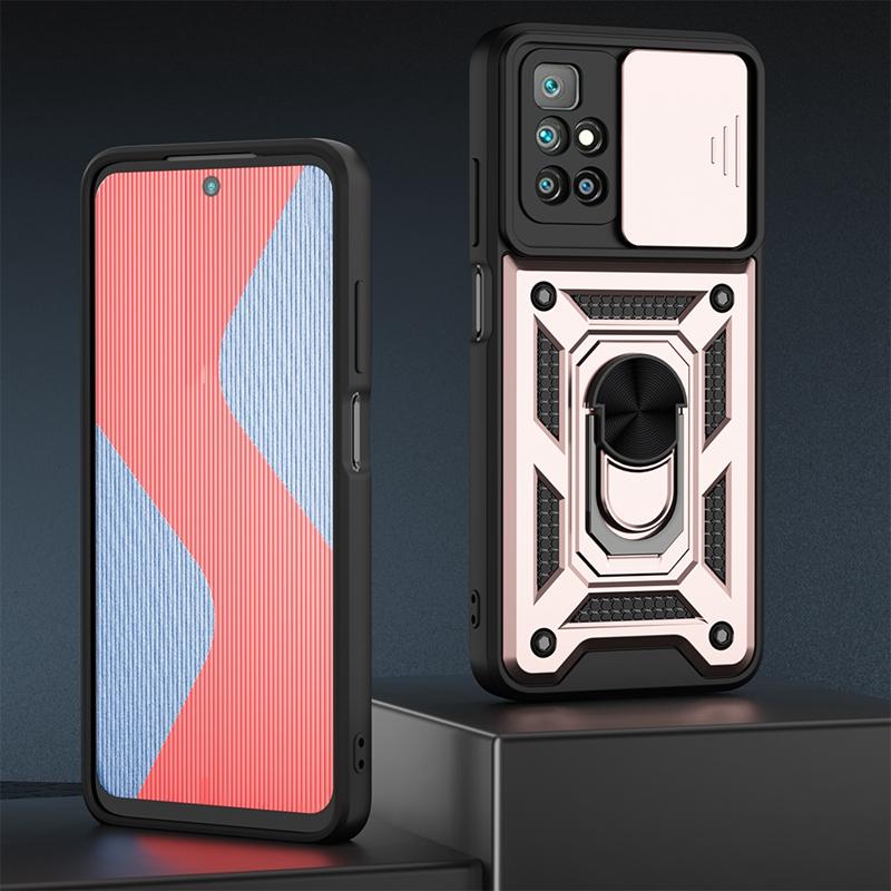 Heavy Duty Shockproof Case for iPhone/Samsung/Huawei/Xiaomi/OPPO/Vivo Push Pull Camera Protection Phone Cover