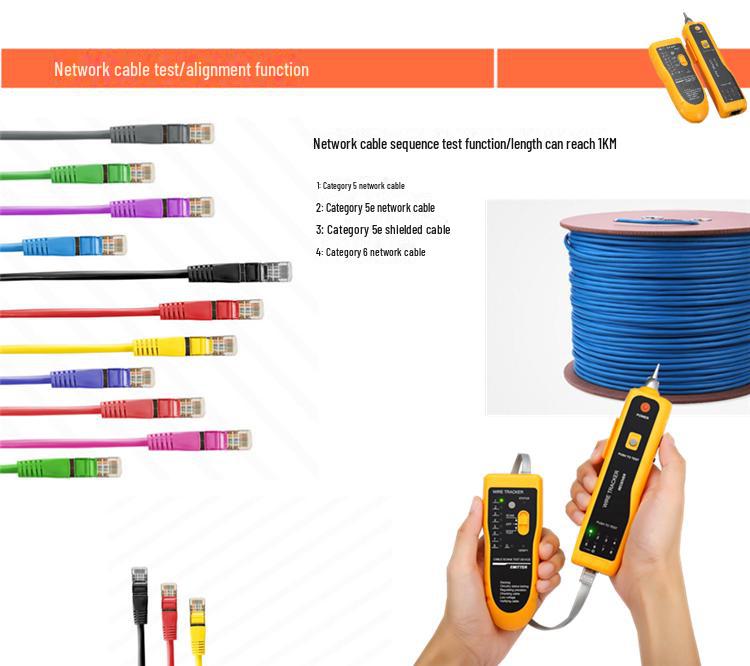 Многофункциональный сетевой кабельный тестер и искатель помехоустойчивых линий