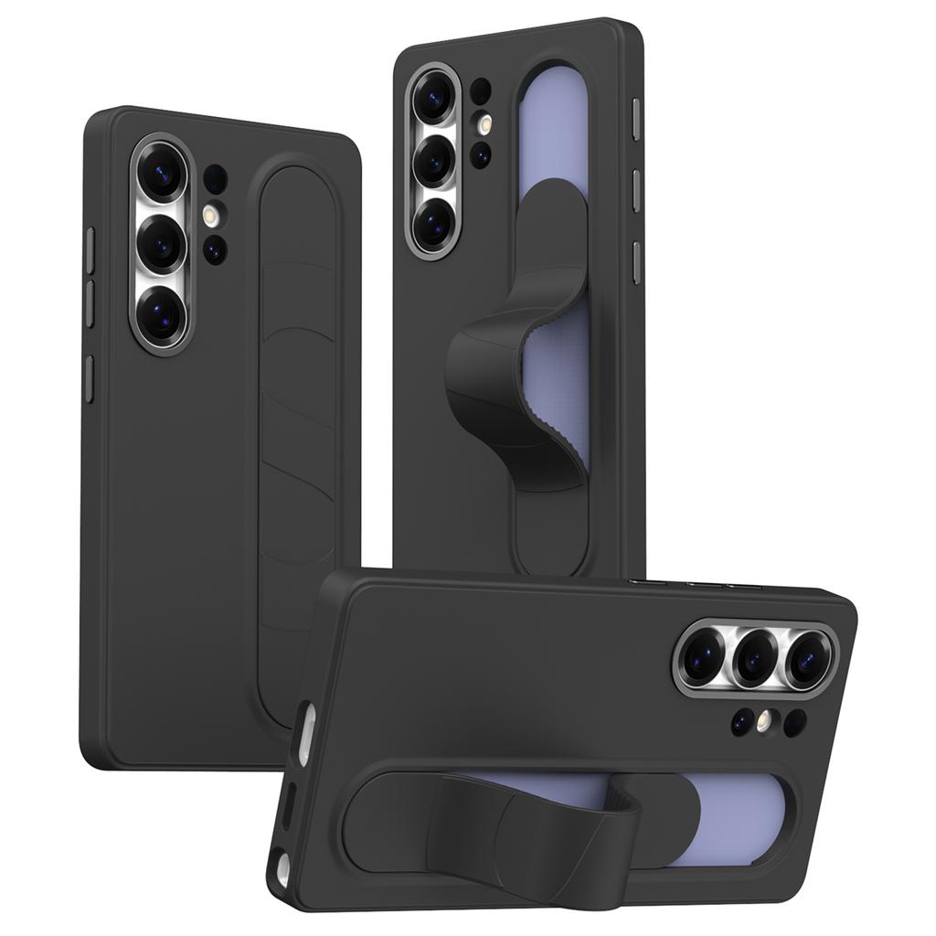 Чехол для Samsung Galaxy S24 Ultra Смарт-ключ Невидимый браслет Подставка PC+Силиконовый чехол для телефона