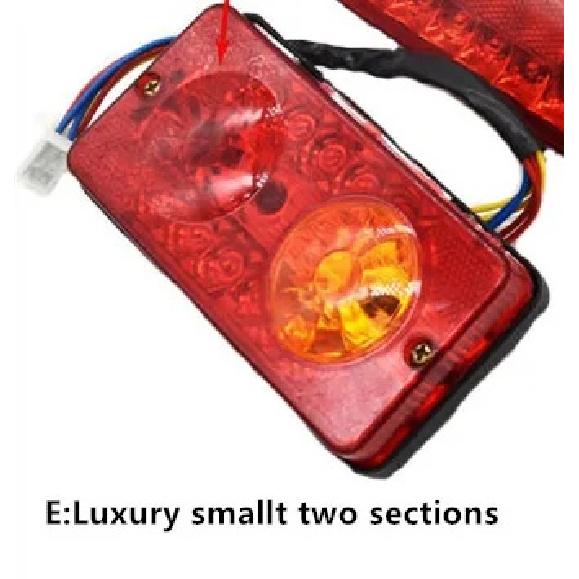 2Pcs Electric car taillights three-wheeled four-wheeled vehicle fully enclosed electric carport with steering rear taillight