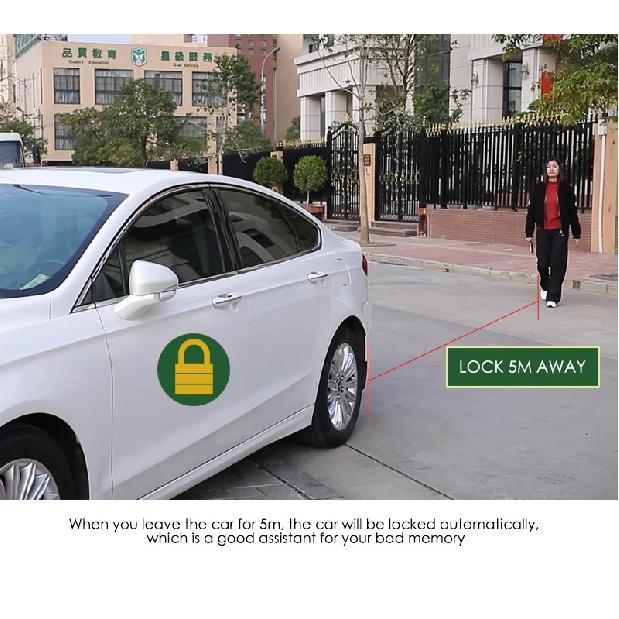 PKE Smart Key Car Alarm System With Remote central locking Start Stop Push Button Passive Keyless Entry MP686