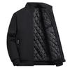 Men's Stand Collar Winter Jacket - Dad's Style, Plus Size, Warm Cotton Velvet for Middle-Aged and Elderly.