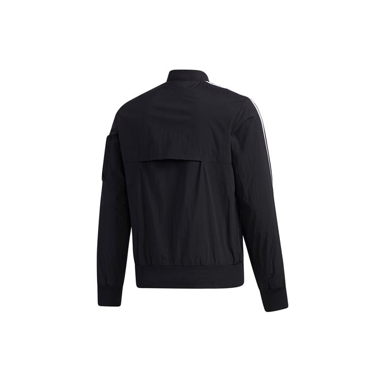 adidas Куртка 3 полоски мужская черная GH4802