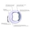 360 Degree Anti-Slip Handle Retractable Small Medium Dog Nylon Leash with LED