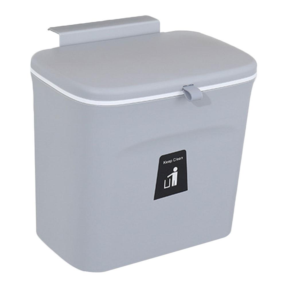 Fr 7/9L Kitchen Waste Bin Garbage Can Wall Mounted with Sliding Lid for Under Si