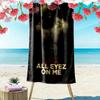 Faith Reflection: 2Pac's Spiritual Journey beach towel Outdoor camping beach quick-drying swim towel swim Absorbent bath towel Comfort printing