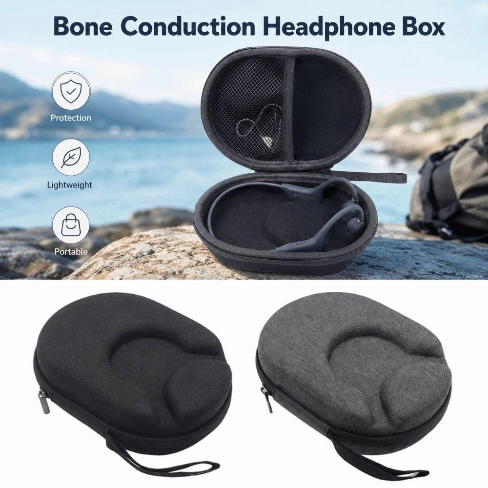 Shockproof Bone Conduction Headphone Box Waterproof with Handle Earphone Storage Bag Portable Wear-resistant