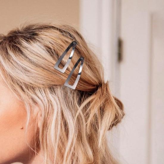 10Pcs Double Grip Hair Clips Women Metal Snap Hair Barrettes Retro Small Hair Pins Headdress Hair Accessories