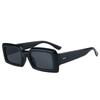 Fashionable Textured Thick Frame Sunglasses Square Frame Design Sun Protection UV Protection Unisex Sunglasses M418
