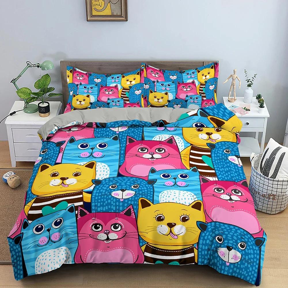 3D Printed Cartoon Luxury Cozy Comfortable Duvet Quilt Cover Pillowcase Bedding Set Children Bedroom Decoration Home Textile