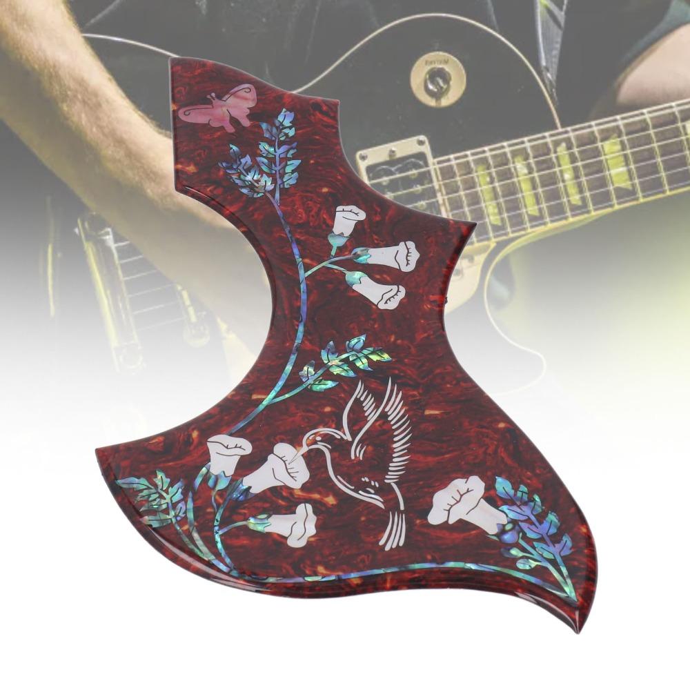 2mm Thick Guitar Pickguard Replacement Red Tortoiseshell Hummingbird Pickguard For Acoustic Guitar