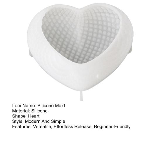 Силиконовая форма в форме сердца Антипригарная сетчатая форма для выпечки для конфет, помадок, печенья, принадлежности для изготовления мыла своими руками, подарки на День святого Валентина