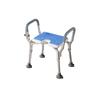 С спинкой Нескользящее сиденье для душа Вентилируемая конструкция Легкий материал Вентилируемый стул для купания Алюминиевый сплав