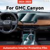 ТПУ Для GMC Canyon 2024 2025 Прозрачная Защитная Пленка Салон Автомобиля Центральная Консоль Панель Навигации Авто Стикер