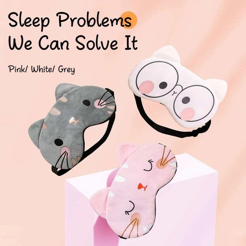 Милая маска для сна с мультяшным дизайном, расслабляющая маска для глаз