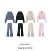 Kaslead New Arrival Women's Clothing Fashion Style Fashion Double-Sided Cloth Short Sweatshirt Pants 3641843 3641845