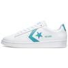 Cons Pro Leather Low Top Synthetic Leather Non-Slip Wear-Resistant Low-Top Skate Shoes Unisex Sneakers White Blue 170755C