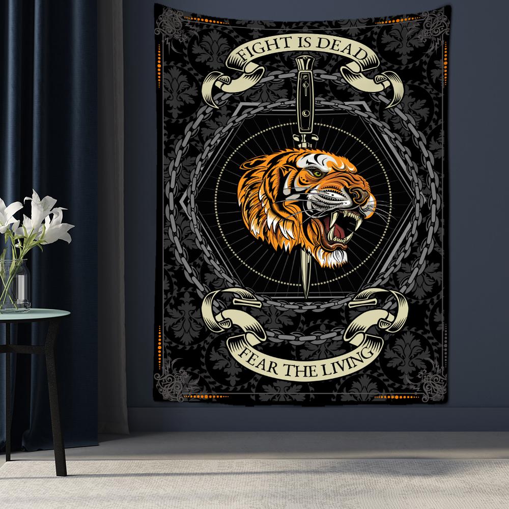 Психоделический гобелен с изображением животных Таро, настенный гобелен, колдовство, богемный хиппи, мандала, TAPIZ, домашний декор для комнаты