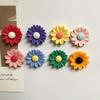 8Pcs Mini Resin Sunflower Refrigerator Magnet Colorful Flower Shape Fridge Magnet Memo Notes Photo Holder Home Kitchen Office