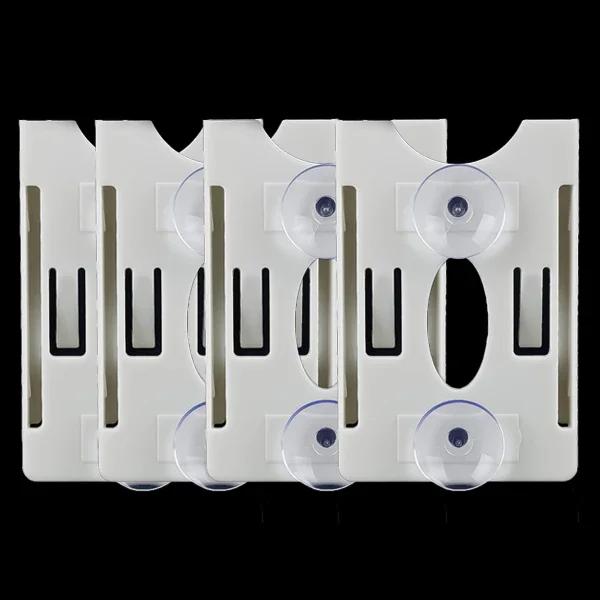 Car Windshield Parking ID Transparent Protective Card Holder Auto Cards Holders Tickets Suction Cup Clip Fastener IC Clips