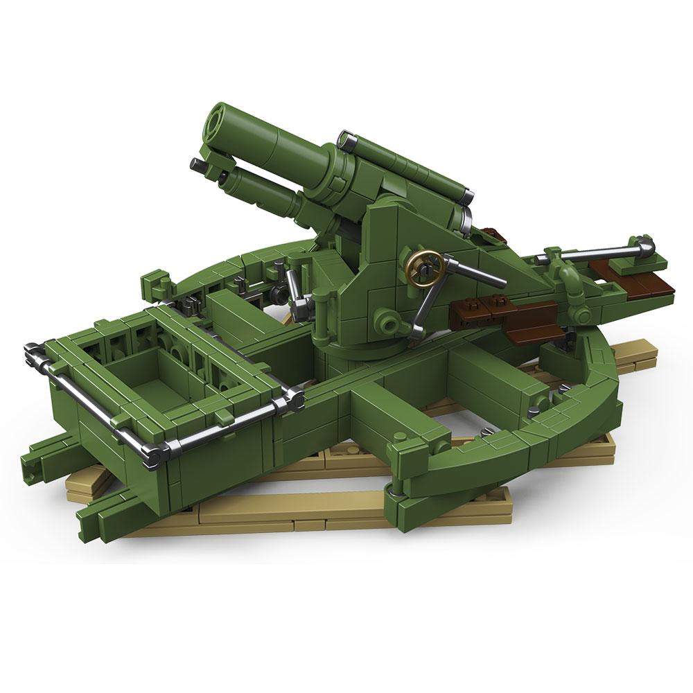 Military World War Building Blocks Army Soldiers BL 9.2 -Inch Cannon Bricks Toys For Children Gift