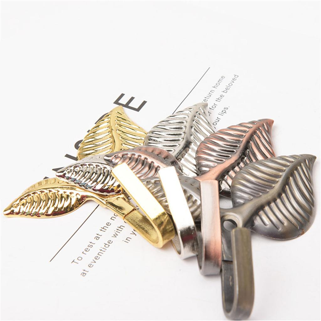 4 шт. крючки для подхватов для штор, винтажные крючки для подхватов для штор в форме листьев, настенные крючки для подхватов для штор, вешалка для полотенец