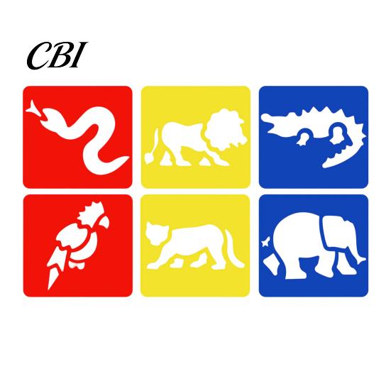 Easy Hold Paint Template 6 Pcs Painting Stencils, 5.5x5.9 Inch Washable Reusable DIY Home Decor Stencil Art Stencils for Wood Paper Fabric,