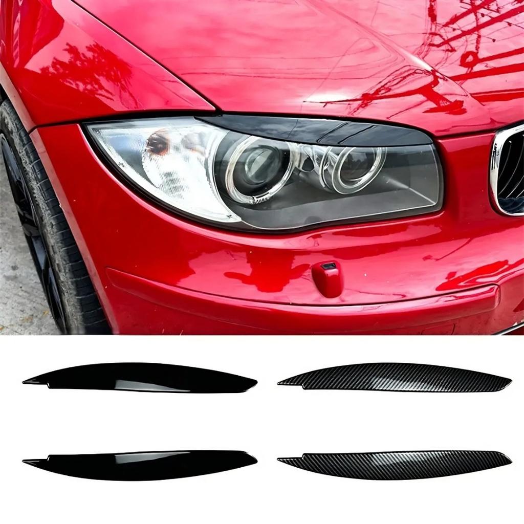 Для BMW 1 серии E81 E82 E87 E88 2004-2014 Накладки на фары "брови" Накладки на веки Декоративные накладки Модификация экстерьера Тюнинг Аксессуары Комплект обвеса