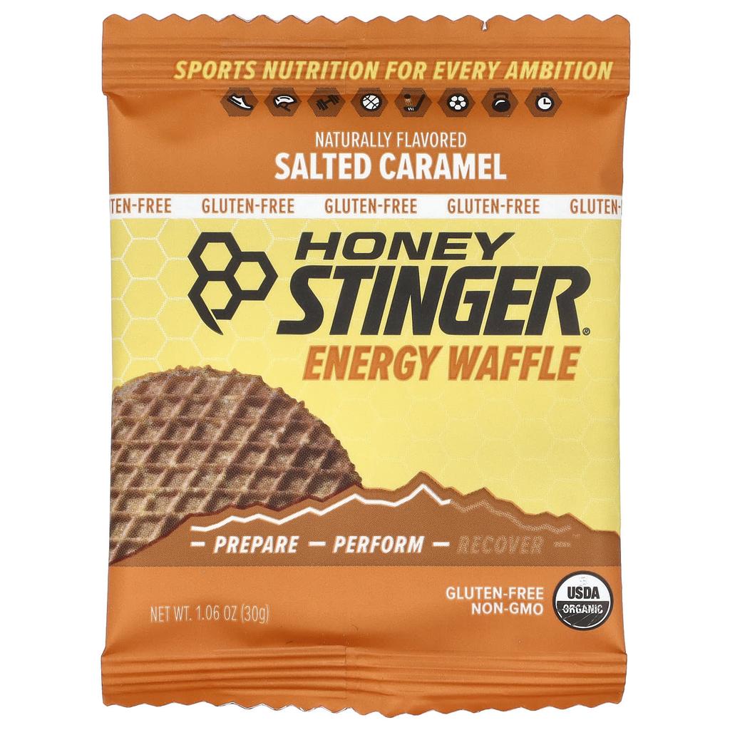 Honey Stinger, Energy Waffle, Salted Caramel, 12 Waffles, 30g (1.06oz) Each