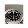 Large Silver Decorative Wall Clock Mirrored Plexiglass On Mdf With Turkish Numbers 60x60 Cm Clock