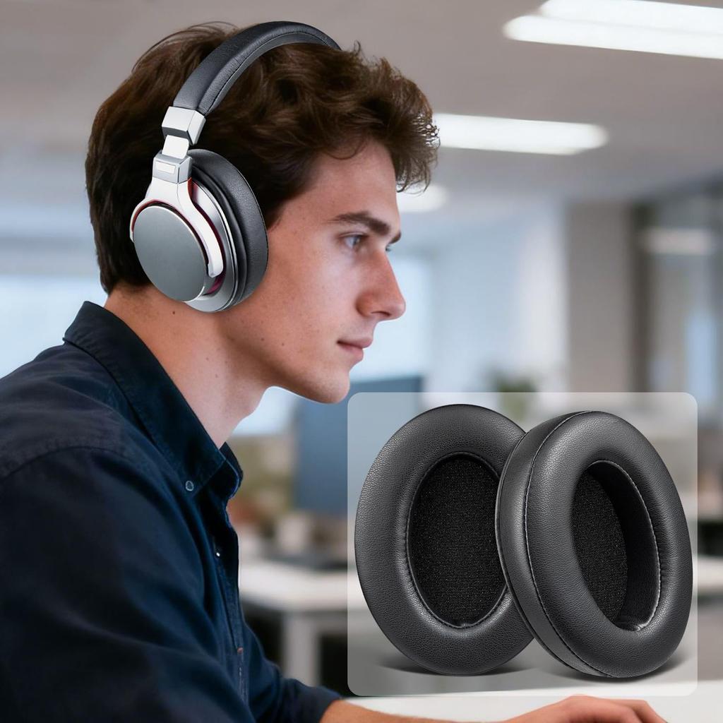 Амбушюры SOULWIT для наушников Sony MDR-CD900ST/MDR-7506/MDR-1ABT/RBT/RNC и ATH M50X/M40X/WS660BT/WS1100, для Arctis 7/9/5/Nova 7/Pro (проводные), G Pro